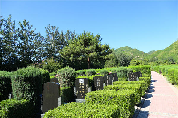 北京九里山公墓二区环境宁静且美丽